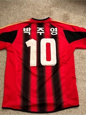 FC Seoul Park Jooyoung Soccer Jersey #10 home red and black